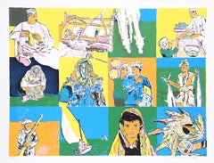 Twelve Scenes in the Middle East, Modern Screenprint by Biagio Civale