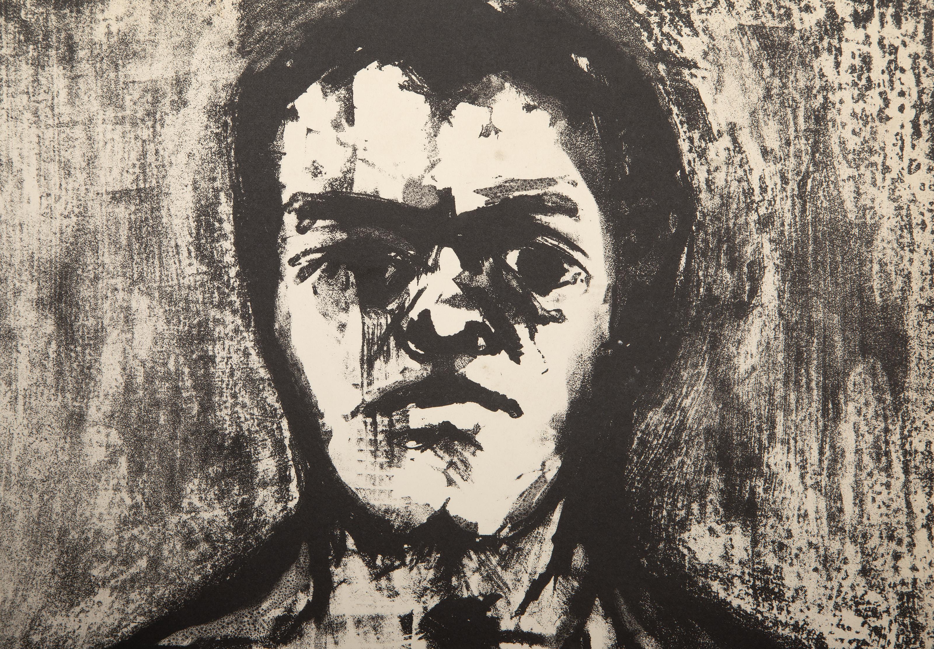 Two Figures from The Midget and the Dwarf Portfolio, Modern Lithograph - Print by Aubrey Schwartz