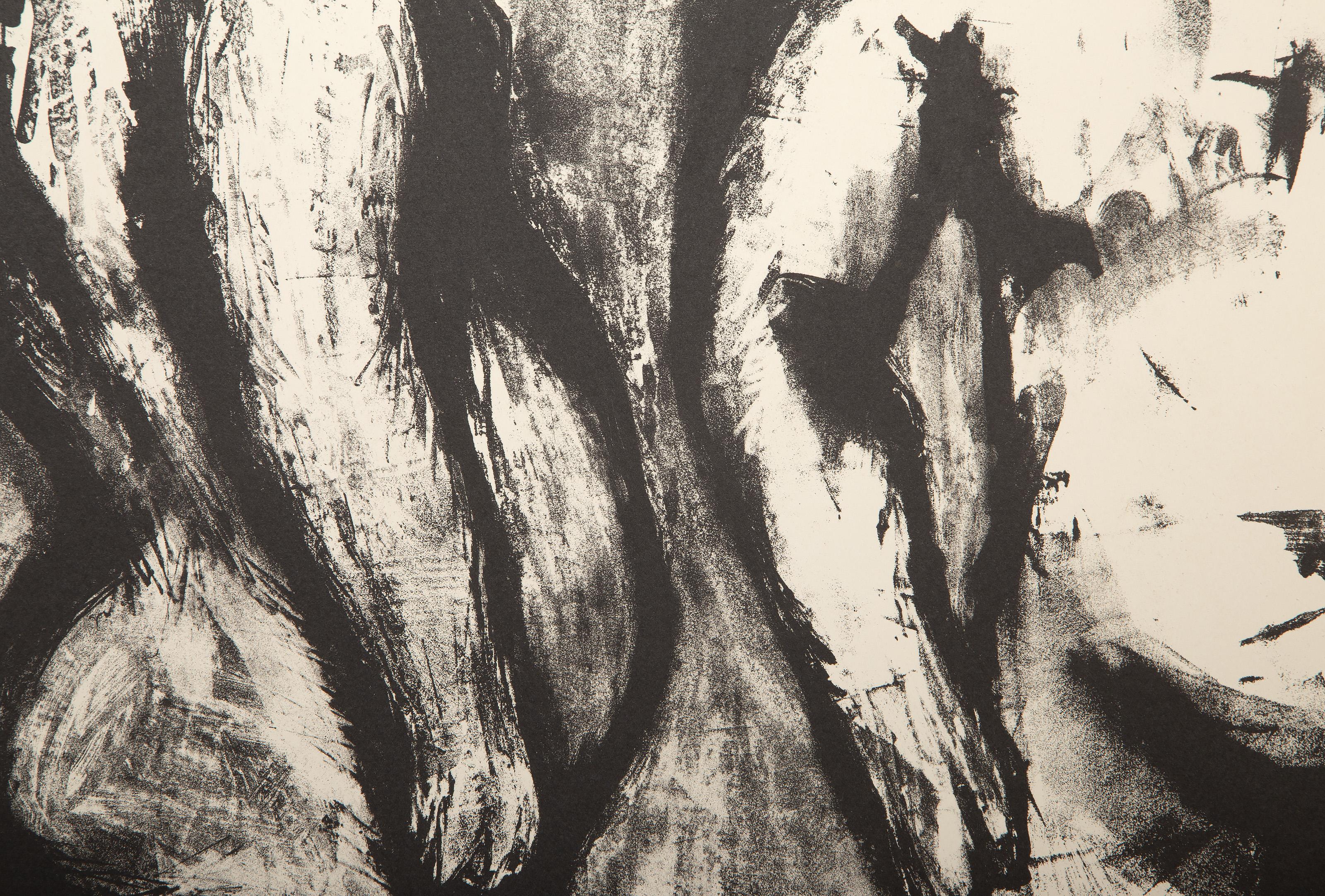 Two Figures from The Midget and the Dwarf Portfolio, Modern Lithograph - Black Nude Print by Aubrey Schwartz