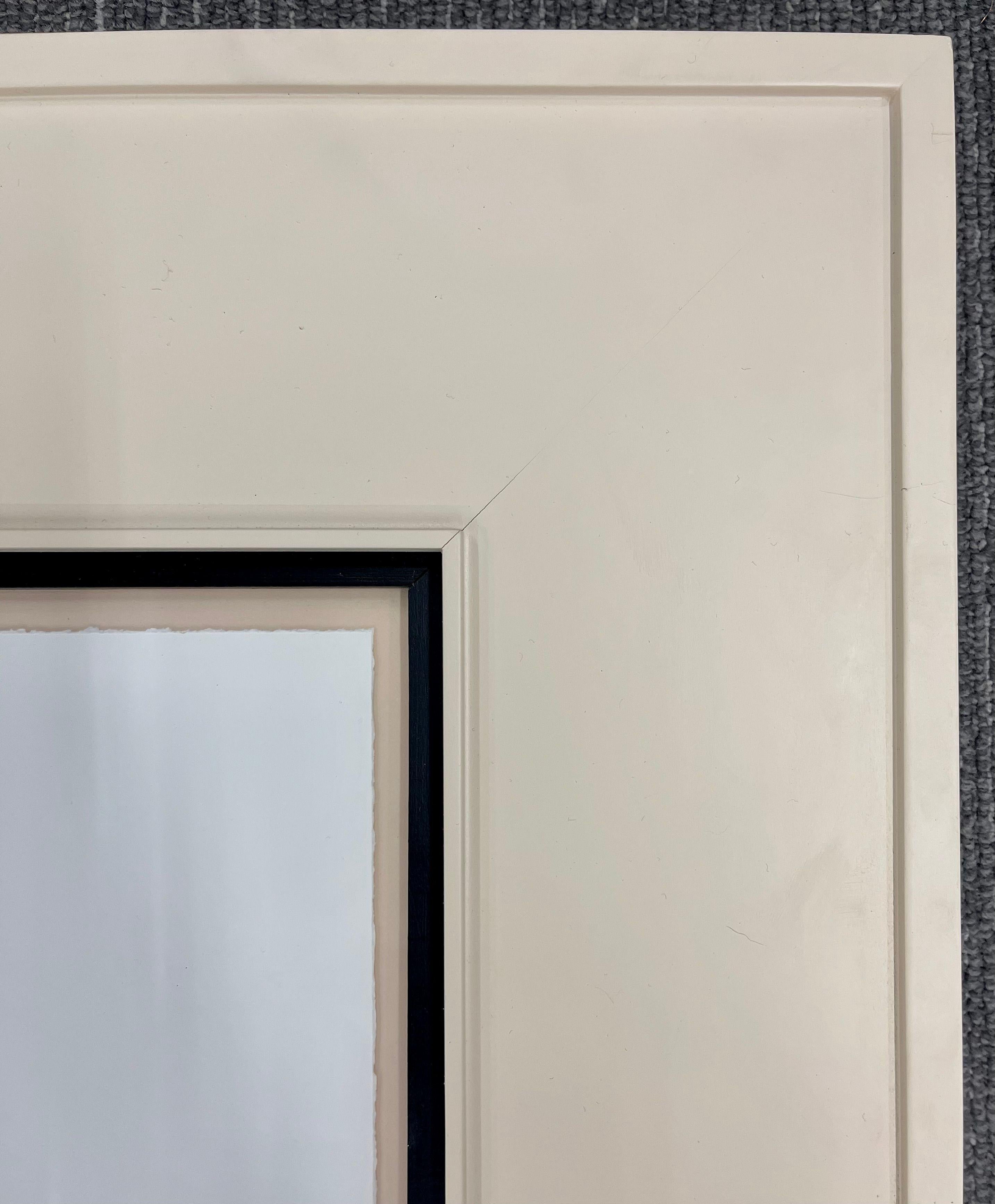 Two Large Poodles Silhouette in Custom Matted Frames For Sale 4