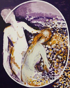 "Two People in Violet" Limited Edition Serigraph, 149/199