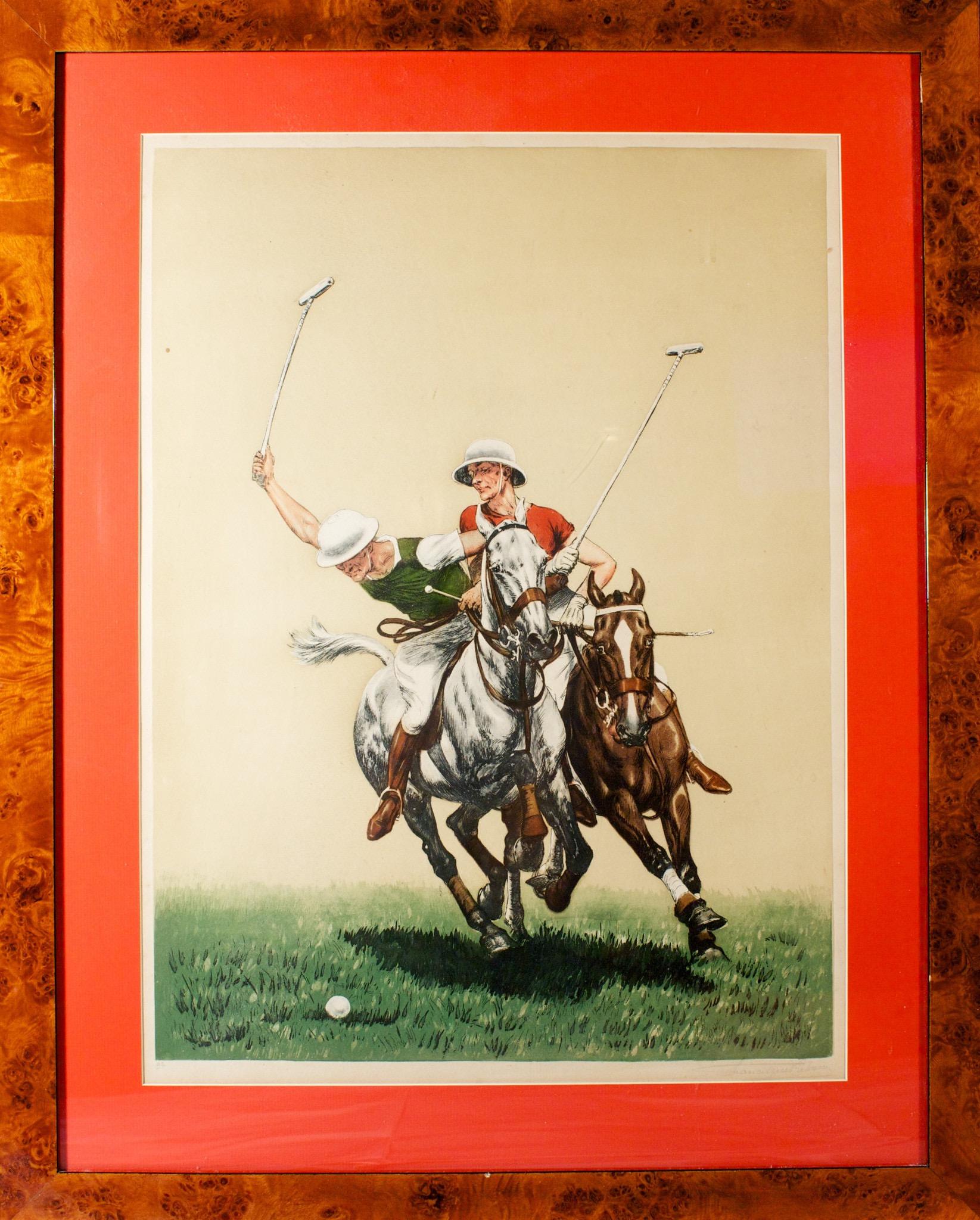 Two Polo Players - Print by Unknown