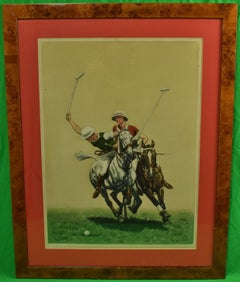 Vintage Two Polo Players