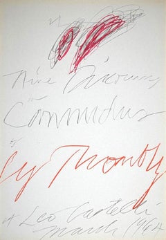 Twombly Exhibition - Leo Castelli Gallery - Original Lithograph - 1964