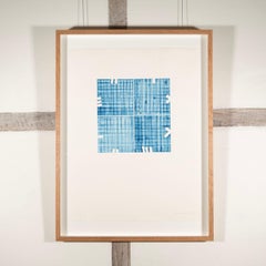Untitled (blue squares) by Stephen Buckley, 1977
