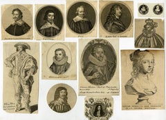 Untitled - Collection of twelve small portraits concerning English history. 