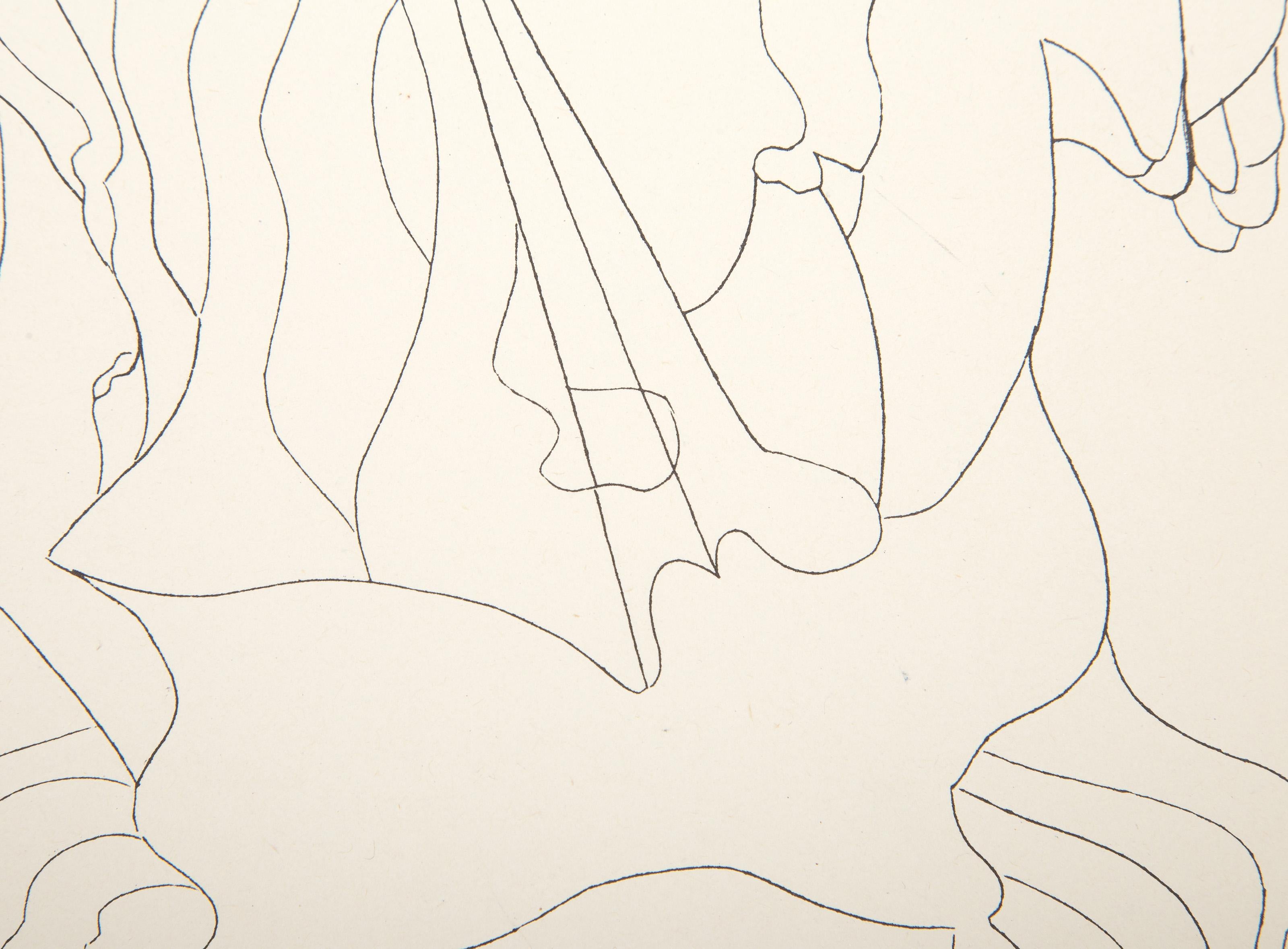 Untitled from Le Surrealisme en 1947, Surrealist Etching by Bruno Capacci For Sale 2