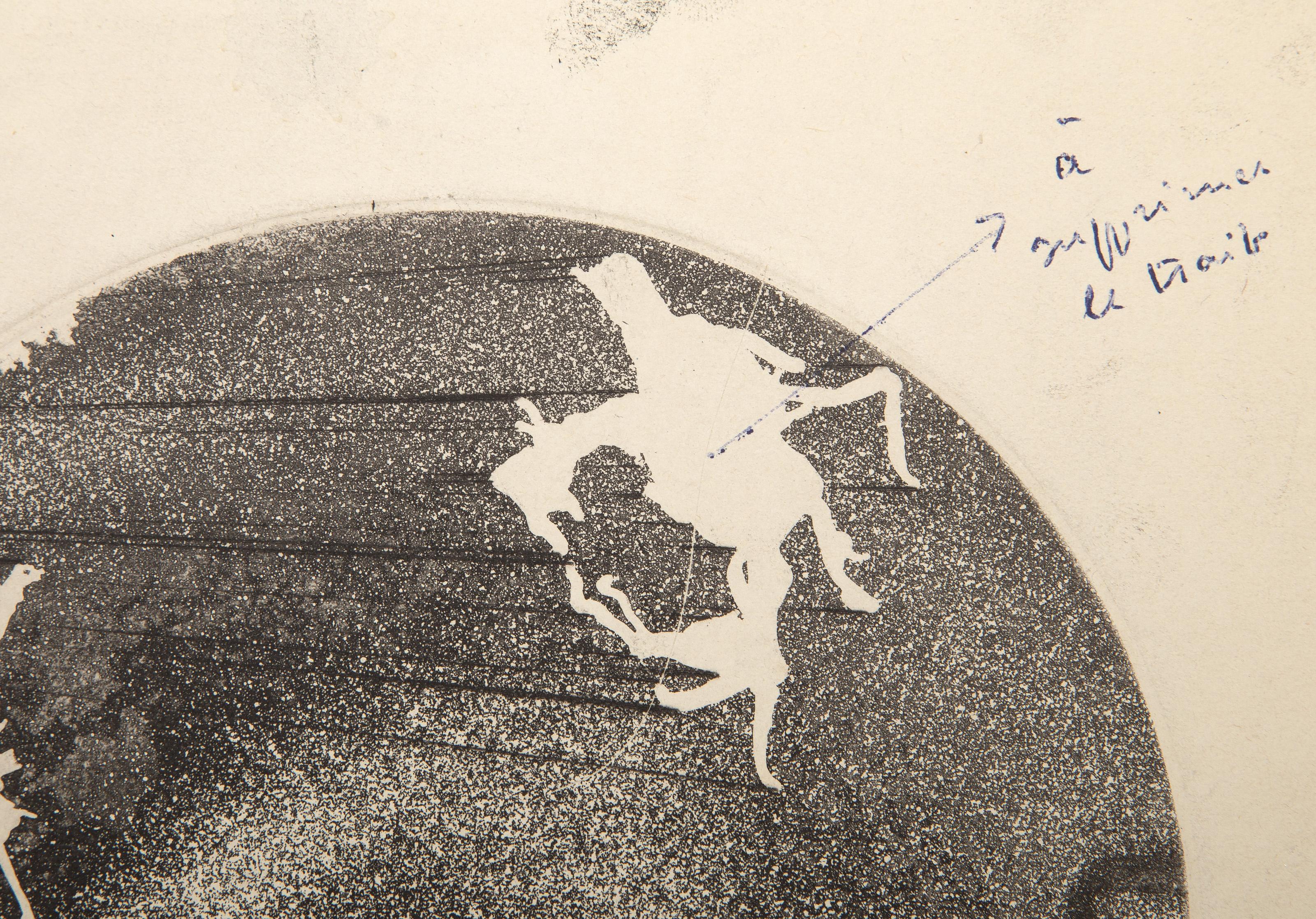 Untitled from Le Surrealisme en 1947, Surrealistische Radierung von Marcel Jean im Angebot 1