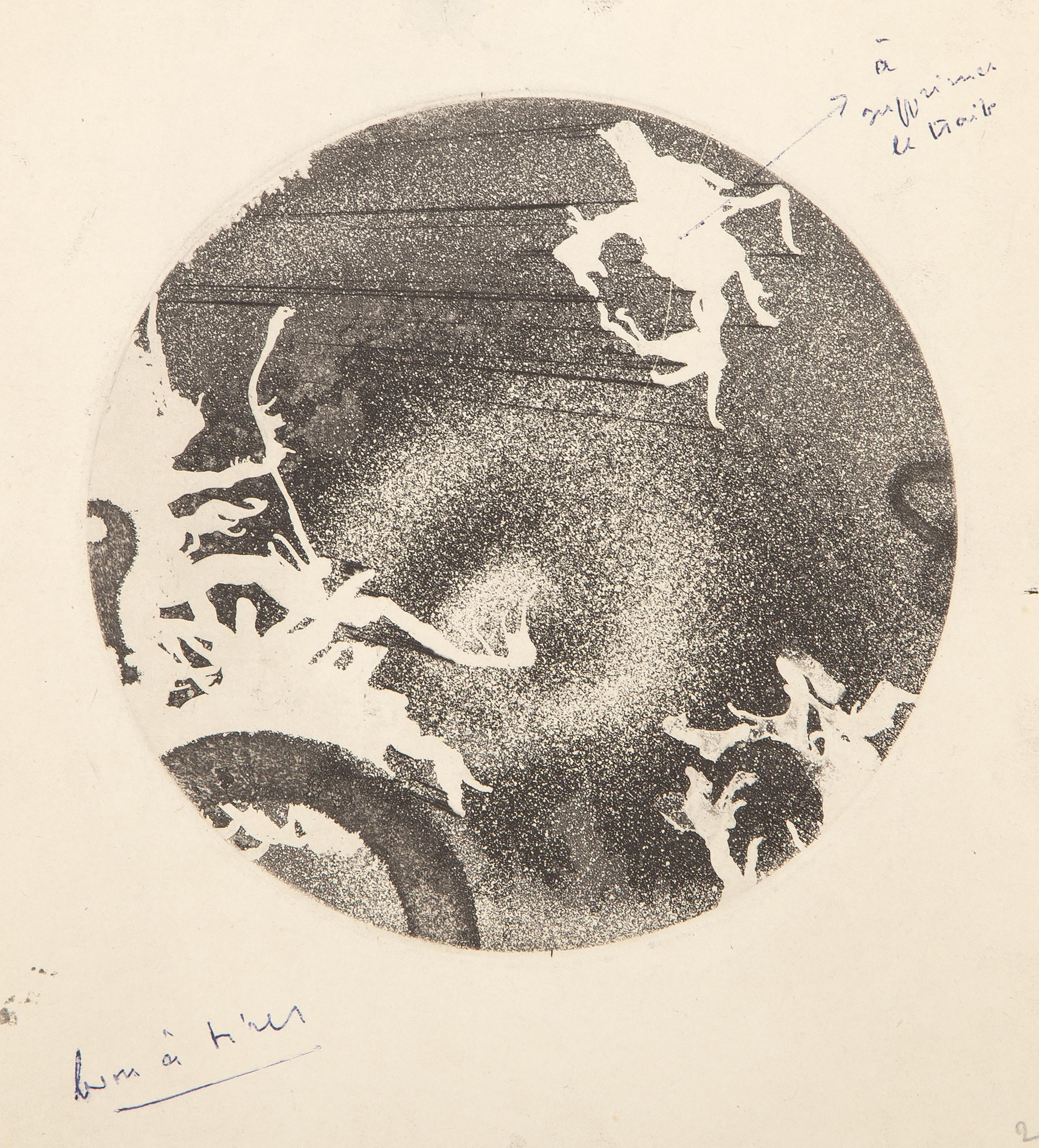 Marcel Jean, Französisch (1900 - 1993) - Ohne Titel aus Le Surrealisme en 1947, Jahr: 1947, Medium: Radierung, Auflage: 950, Größe: 9 x 7.75 in. (22.86 x 19.69 cm), Drucker: Mourlot, Paris, Verlag: Maeght Editeur, Paris, Beschreibung: Aus der