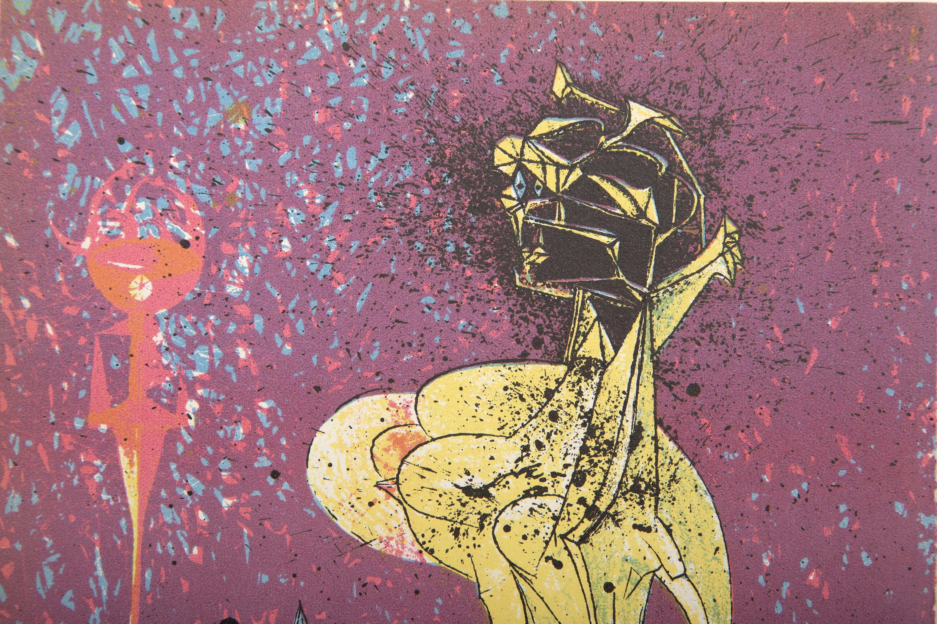 Untitled from Le Surrealisme en 1947, Surrealist Lithograph by Jacques Herold For Sale 1