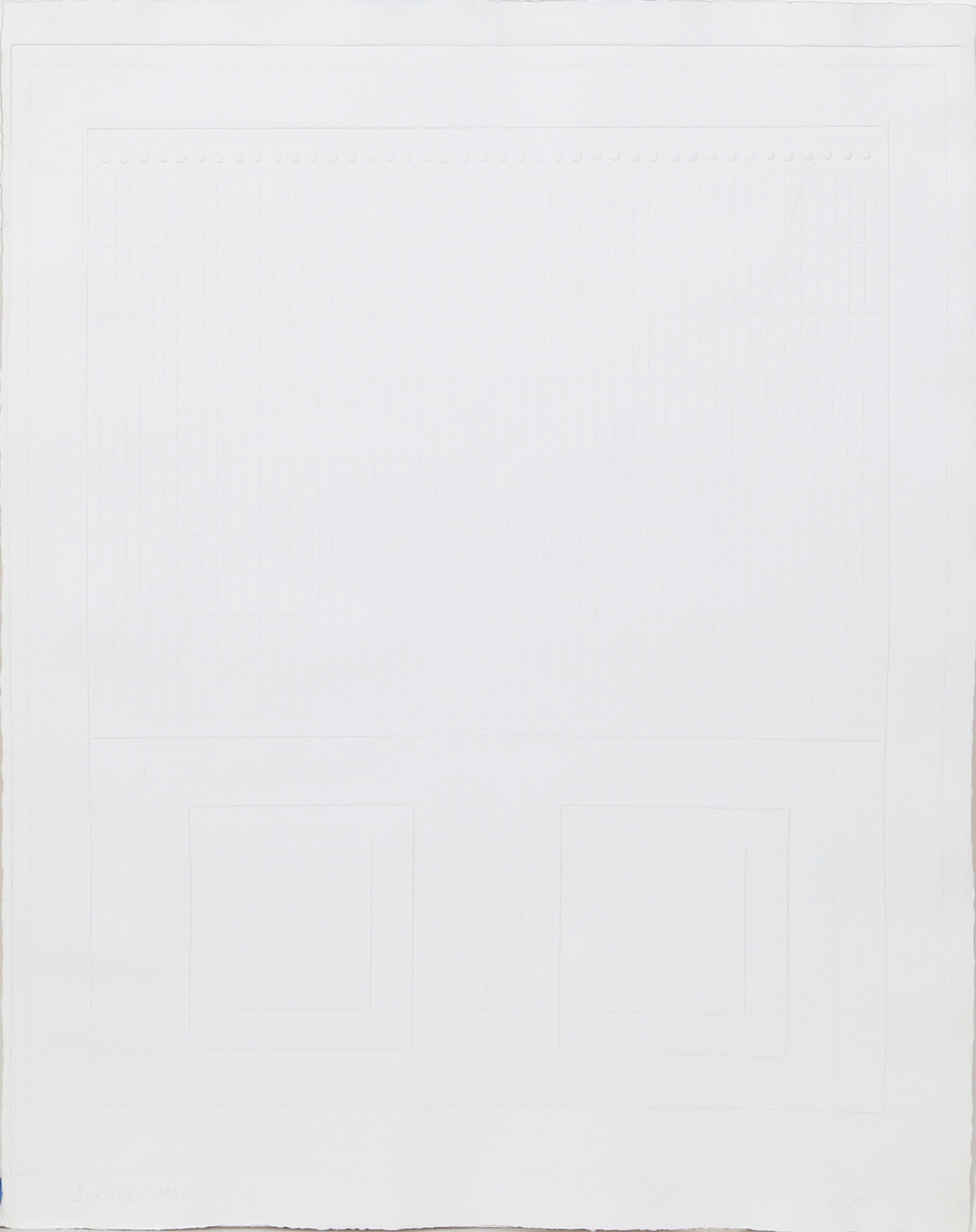 Ohne Titel I, Konzeptueller Stichtiefdruck von Shlomo Koren