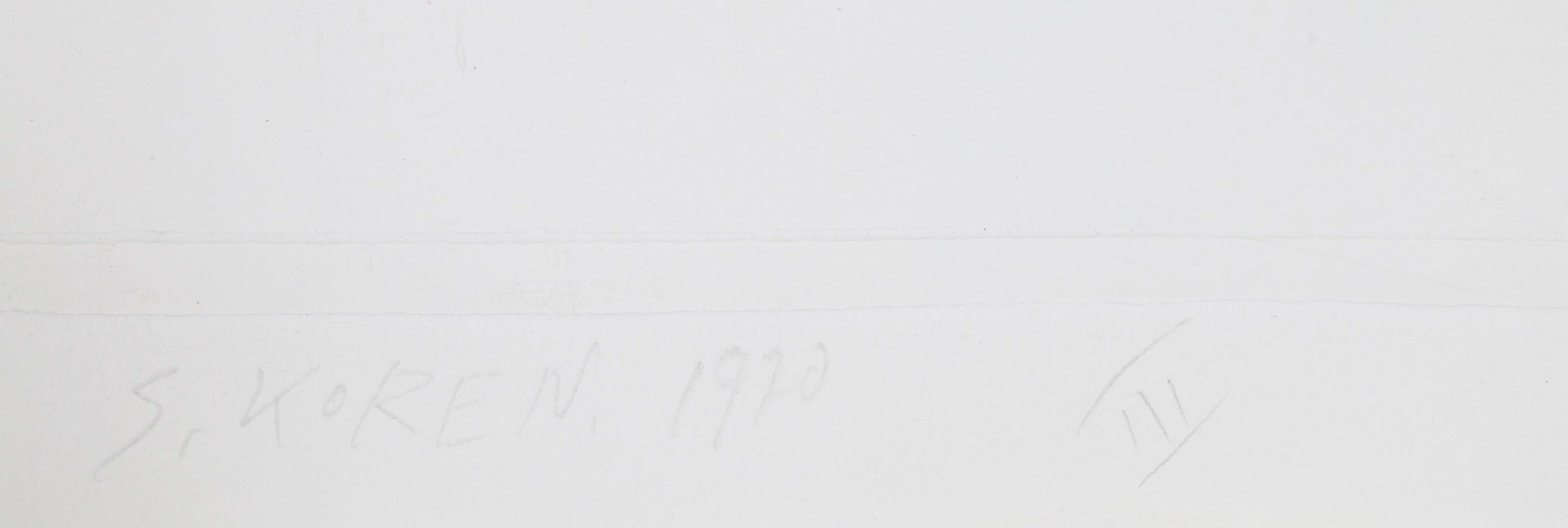 Untitled III, taille-douce conceptuelle de Shlomo Koren en vente 4