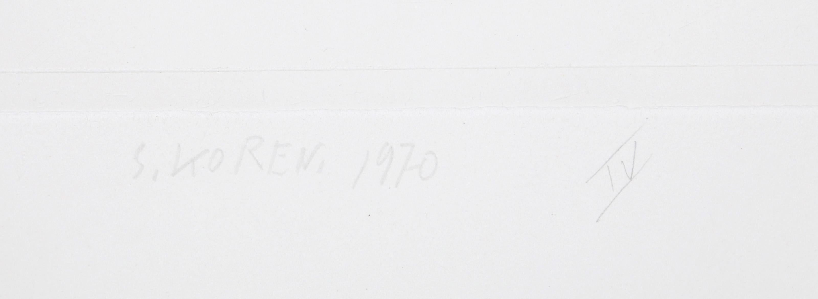 Untitled IV, taille-douce conceptuelle de Shlomo Koren en vente 3
