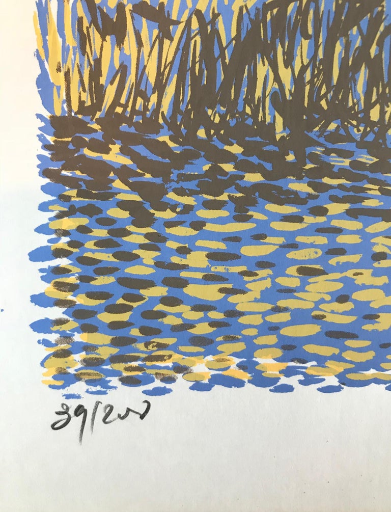 Untitled: Purple, Blue & Gold Landscape (Edition 39/200) For Sale 2