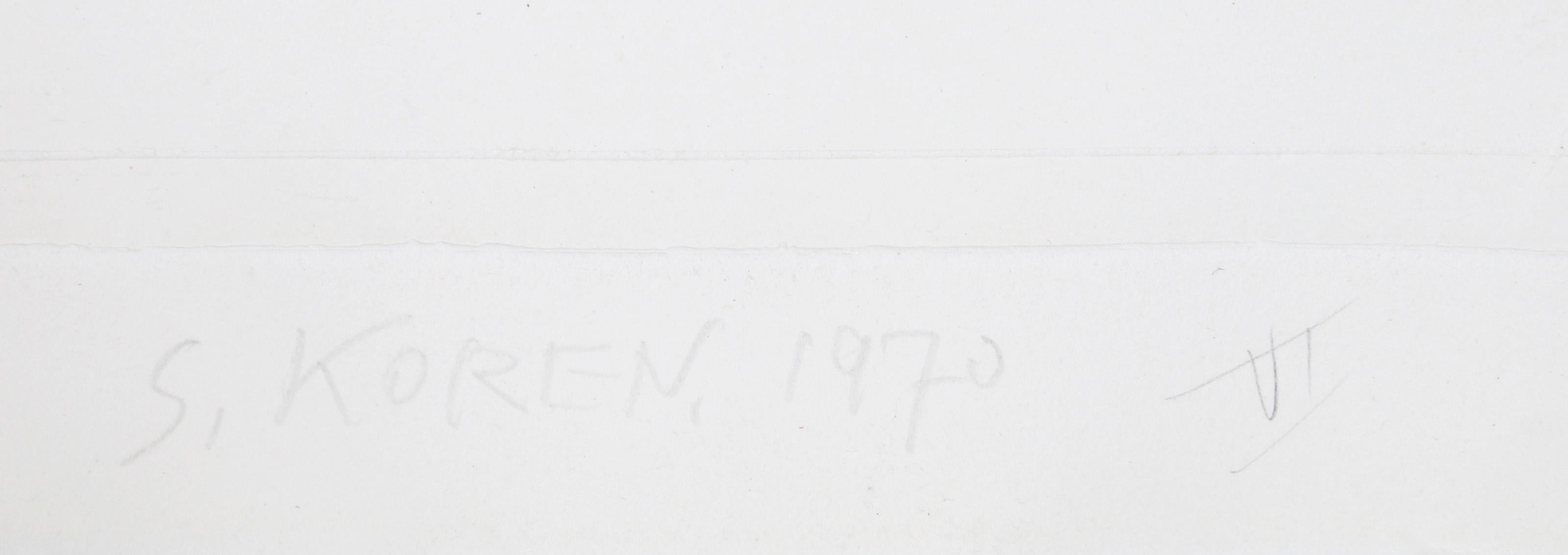 Untitled VI, taille-douce conceptuelle de Shlomo Koren en vente 4