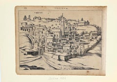 Urbino sous la neige - Gravure - 17ème siècle