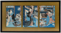 Yoshiharu - Woodblock giapponese, Fukagawa Karitaku Zensei Soroe