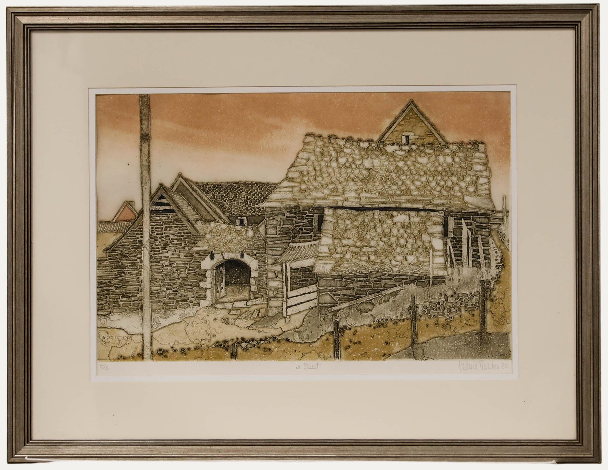 Valerie Thornton (1931-1991) - 1988 Aquatint, Le Besset