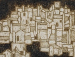 Valerie Thornton (1931-1991) - Mid 20th Century Etching, Vézelay