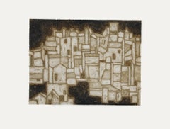 Valerie Thornton (1931-1991) - Mid 20th Century Etching, Vézelay