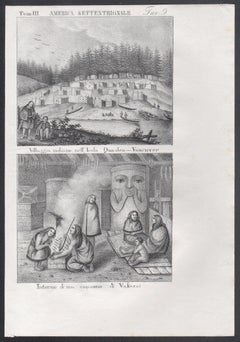 Quadra, Vancouver Island, Kanada, Nordamerika, Lithographie aus der Mitte des 19. Jahrhunderts.