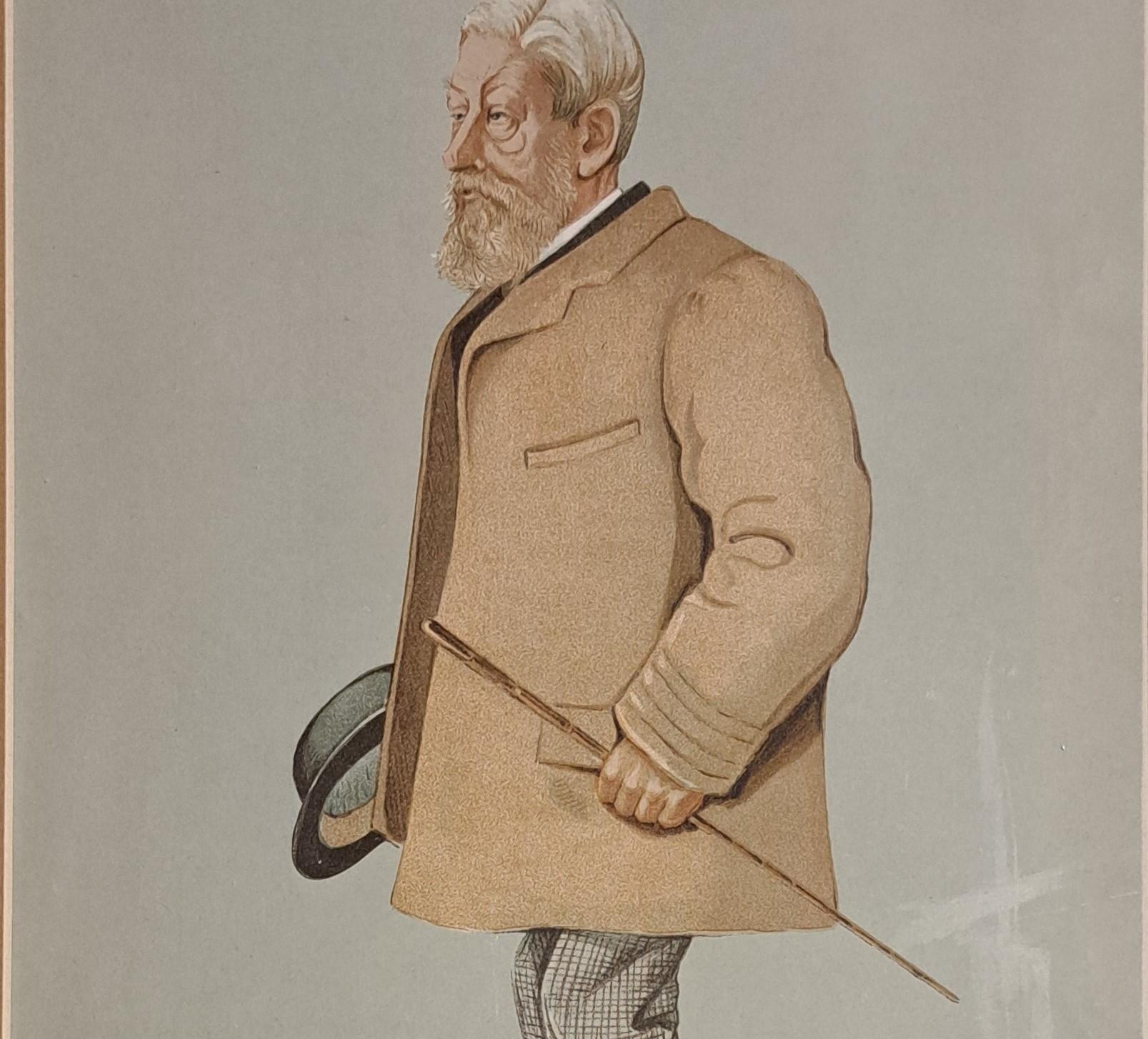 Vanity Fair Druck Arthur Wrottesley, 3. Baron Wrottesley Staatsmänner. Nr. 654 (Braun), Portrait Print, von Unknown