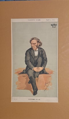 Antique vanity fair print Lord Lyttelton MP  statesman no 80