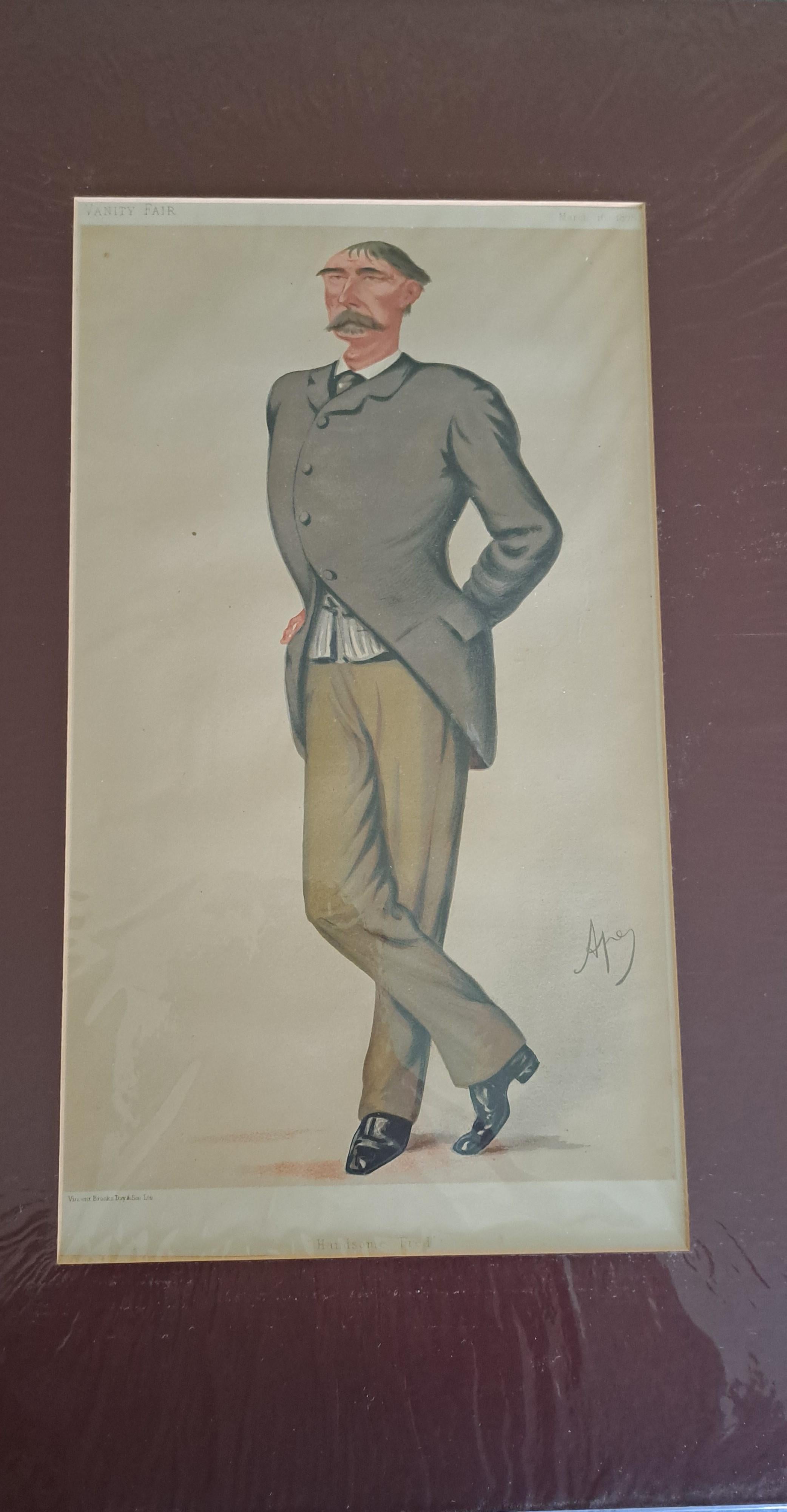 Vanity Fair Print, men of the day  General Frederick Marshall - Gray Portrait Print by Unknown