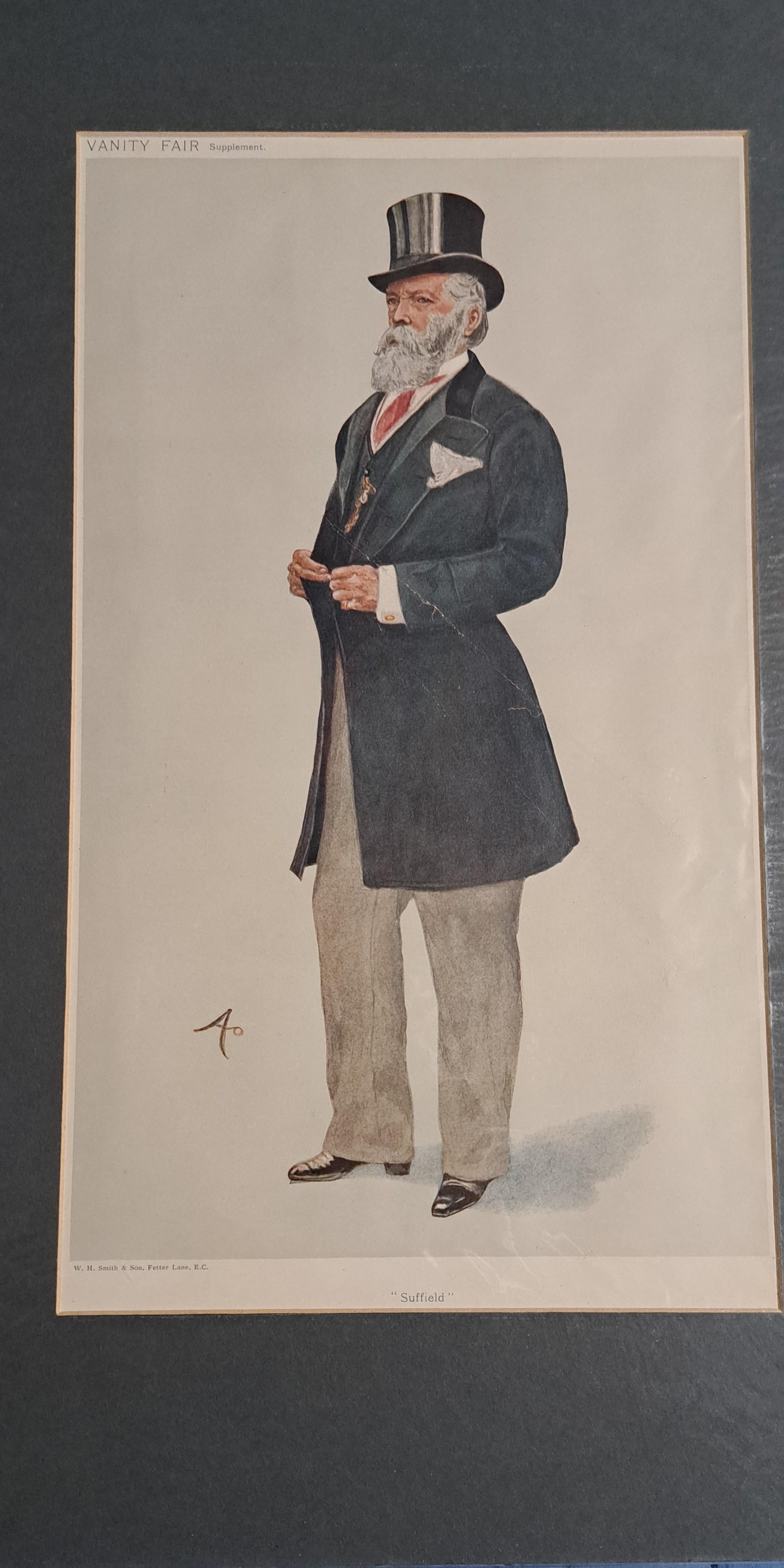 Unknown Portrait Print – Vanity Fair Druck, Männer der Zeit Nr. 1075 Lord Suffield 