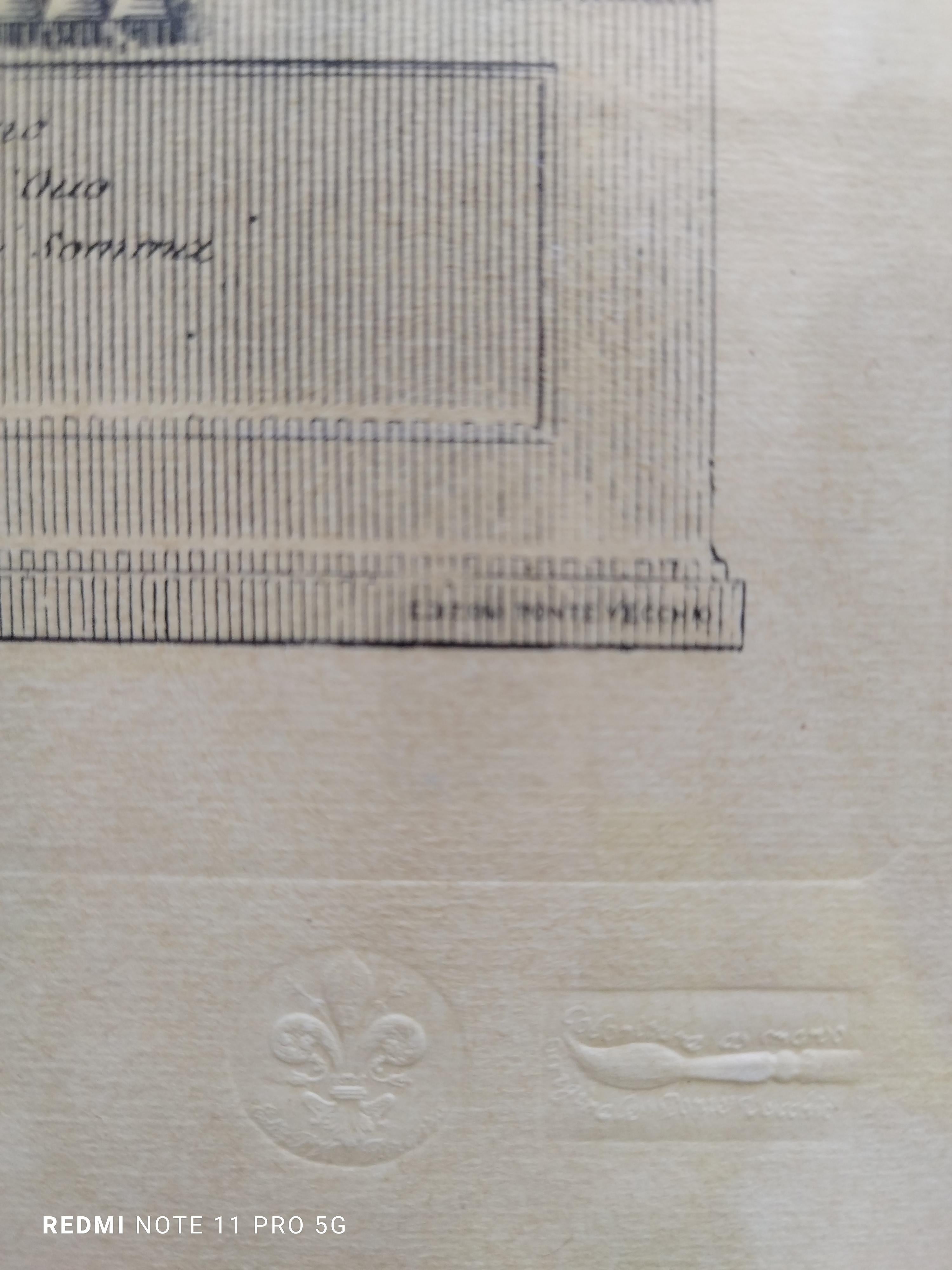 VEDUTA DI CHIAIA, Antonio Cardon - Stampa su carta con cornice, moderna en vente 1