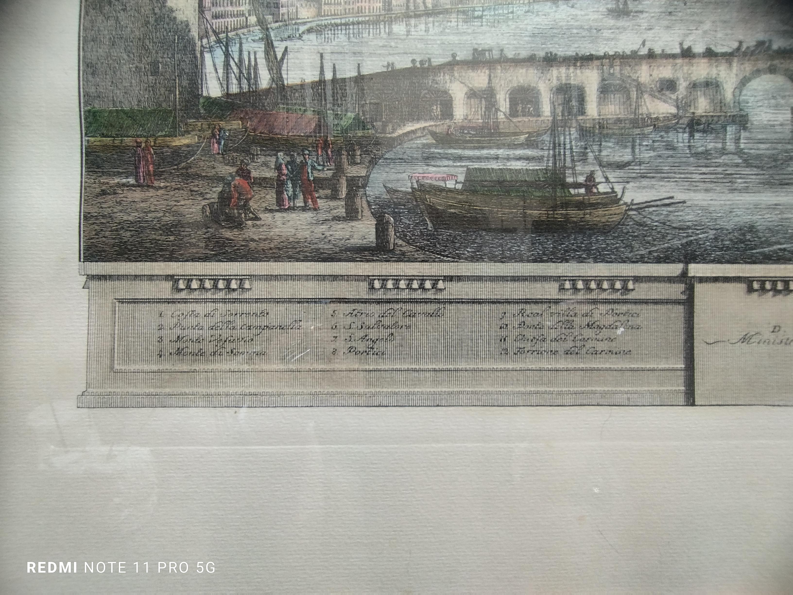 VEDUTA DI PONTE NUOVO, Antonio Cardon - Impression sur papier avec cadre, moderne en vente 7