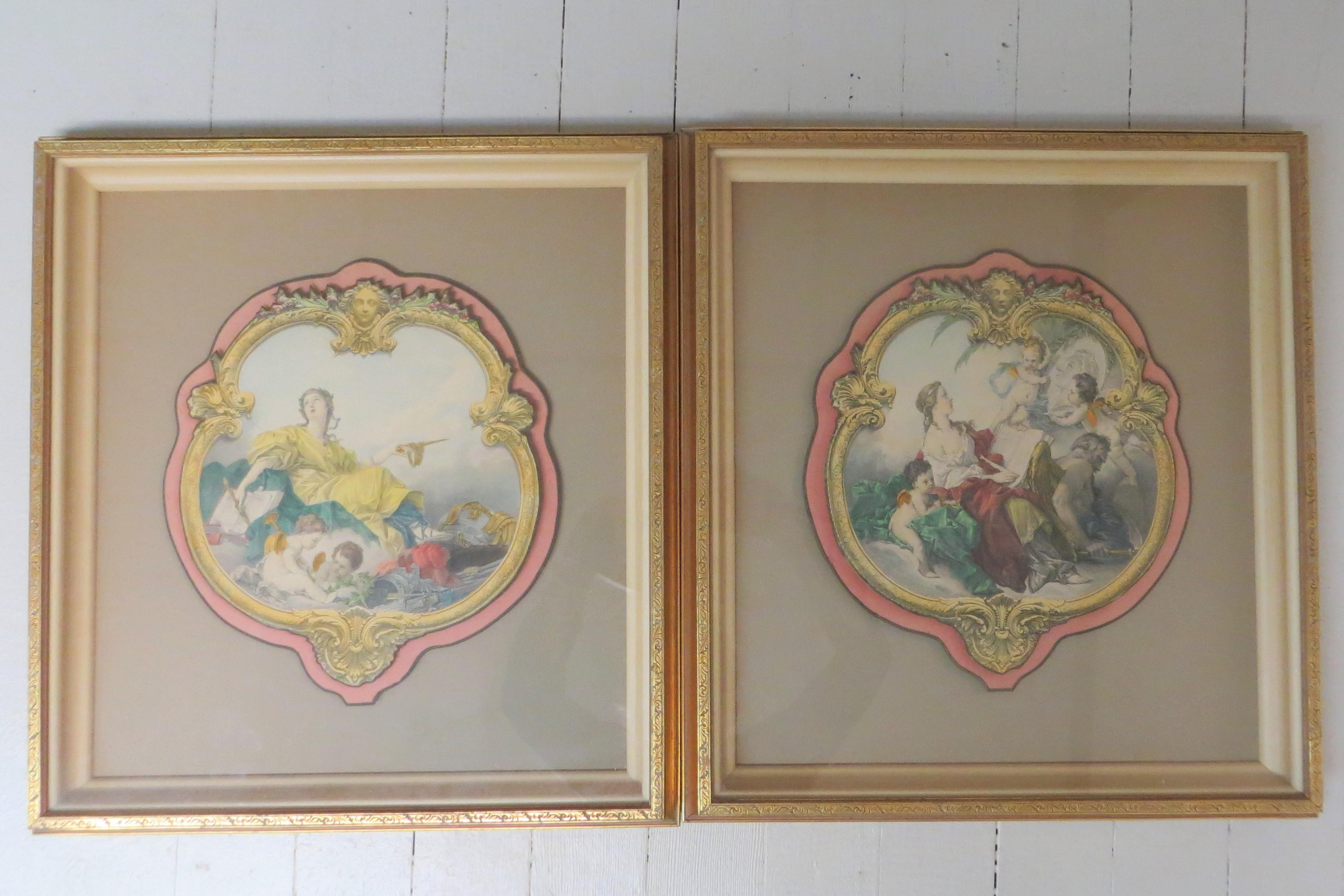 Unknown Figurative Print -  Versailles Celling pair 