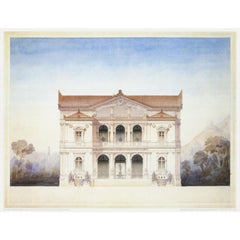 Victor Postolle 'Une Maison de Campagne' 1986- Offset Lithograph