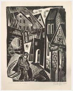 Victor Rebuffo (1903-1983) - 1956 Gravure sur bois, Encantamiento De La Ribera