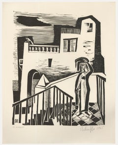 Victor Rebuffo (1903-1983) - Mid 20th Century Woodcut, El Mirabor