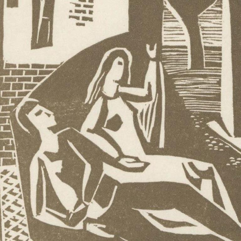 Victor Rebuffo (1903-1983) - Mid 20th Century Woodcut, Estudio De Las Estrellas - Abstract Impressionist Print by Unknown