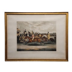 Victorian English watercolor print on paper Charming Horses Polly J. R. Mackerel