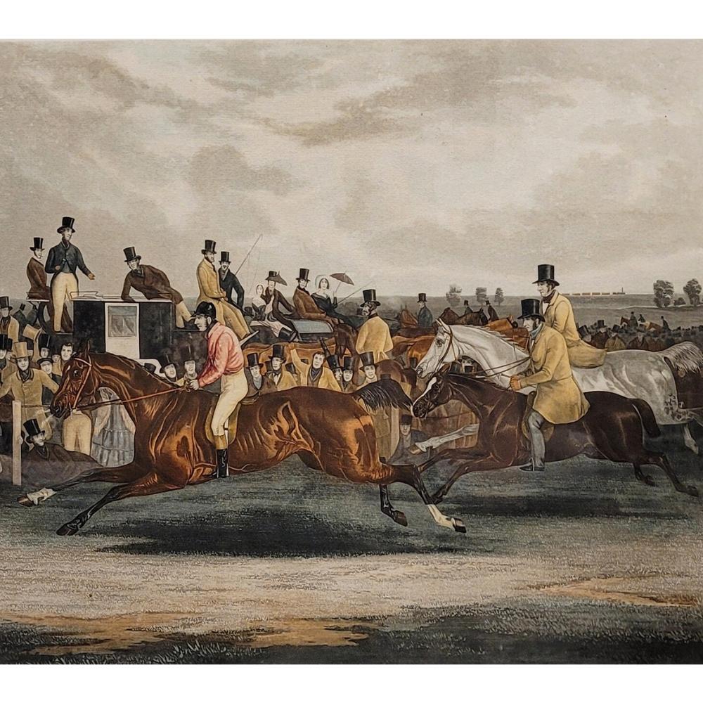 Aquarelle anglaise victorienne sur papier Charming Horses Polly J.R. Mackerel - Victorien Print par Unknown