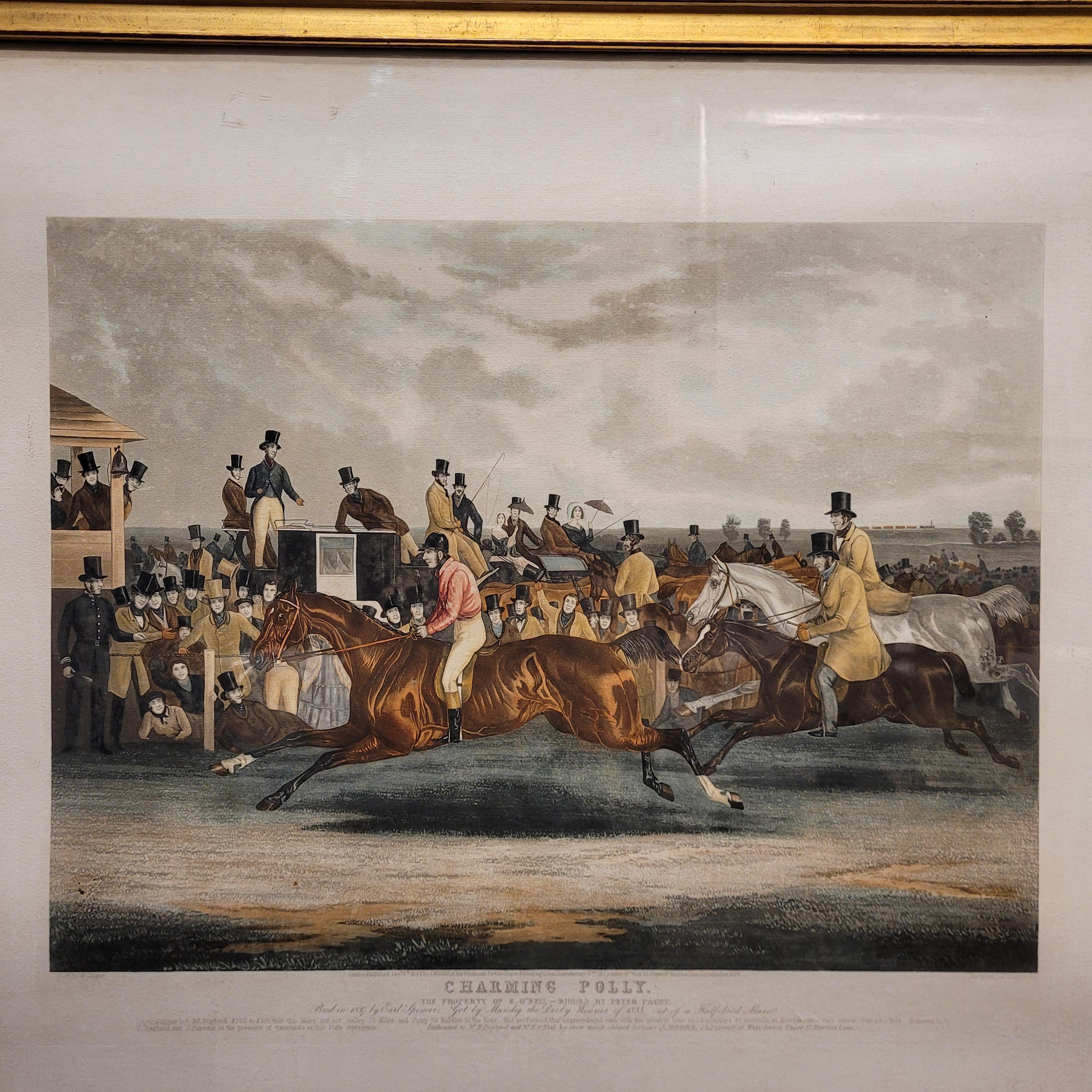 Aquarelle anglaise victorienne sur papier Charming Horses Polly J.R. Mackerel en vente 1