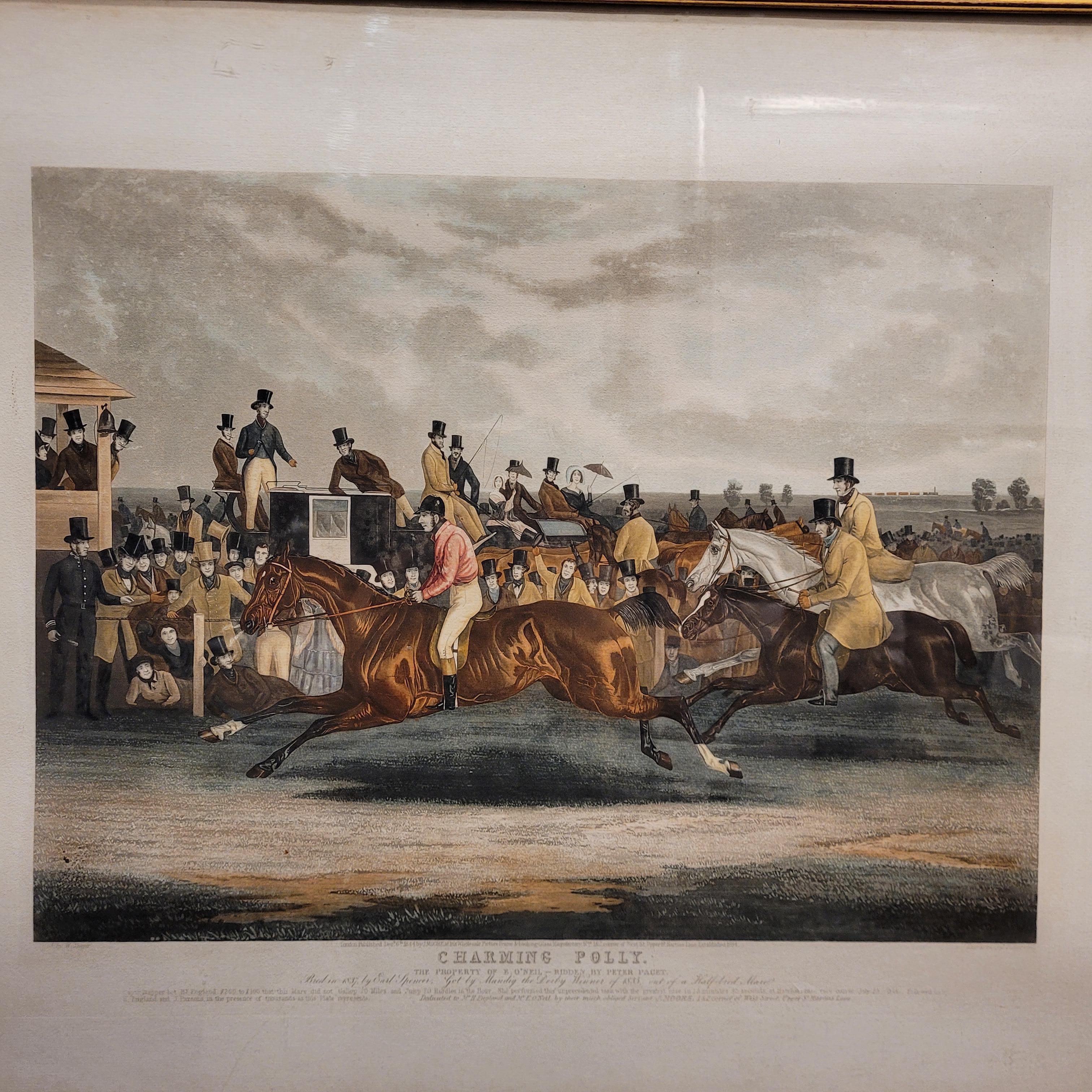 Aquarelle anglaise victorienne sur papier Charming Horses Polly J.R. Mackerel en vente 2