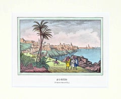 View if Algiers - Original Lithograph - 1850s