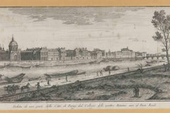View of a Part of the City of Paris from the College of the... - Etching - 1748