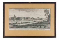 View of a Part of the City of Paris from the College of the... - Etching - 1748