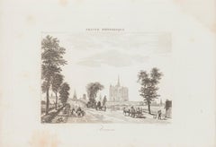 View of Amiens - Original Etching - 19th Century