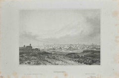 Antique View of Bucarest - Original Lithograph - 1840