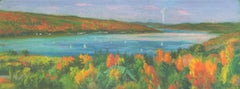 'View of Cayuga Lake from the Asian Galleries at the Johnson Museum'