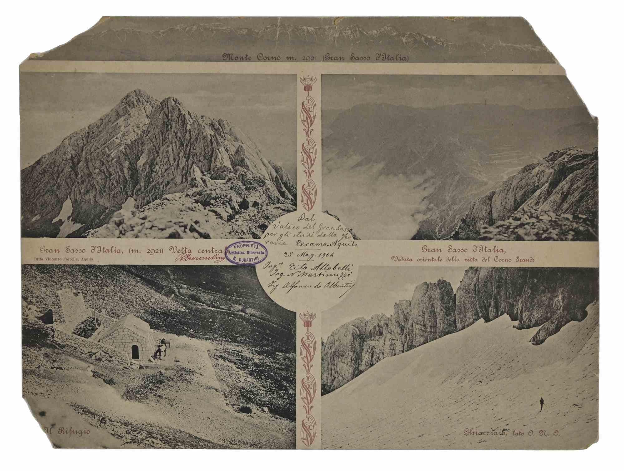 Affiche vintage vue du Gran Sasso - 1904