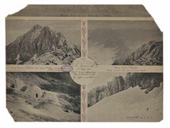 Affiche vintage vue du Gran Sasso - 1904