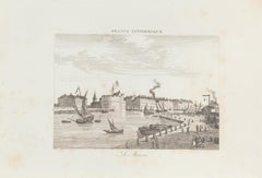 View of Lé Hâvre - Original Lithograph  - 19th Century