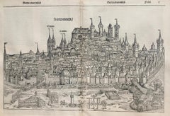 View of Nuremberg from Nuremberg Chronicle - 527 years old